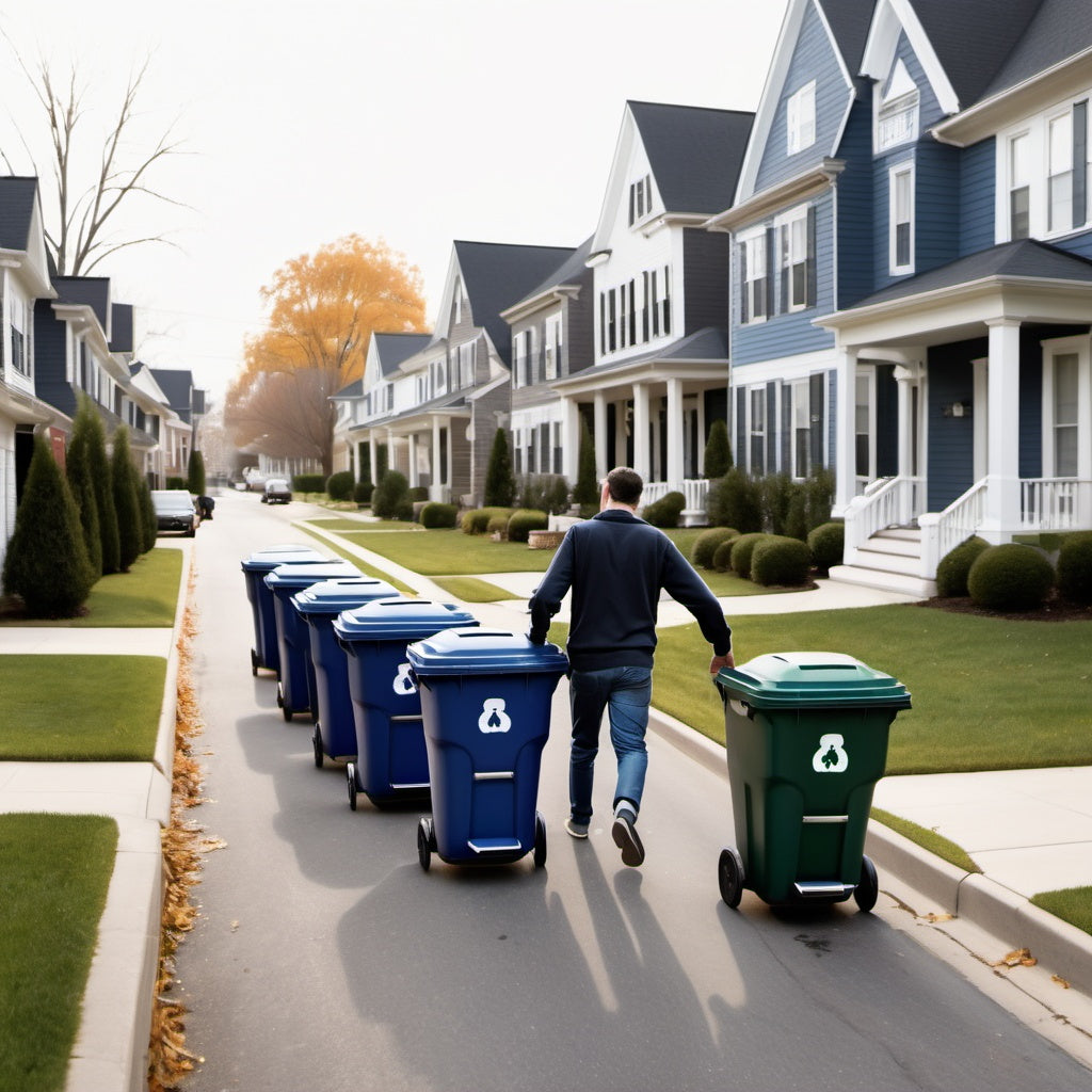 More than 2 waste cans